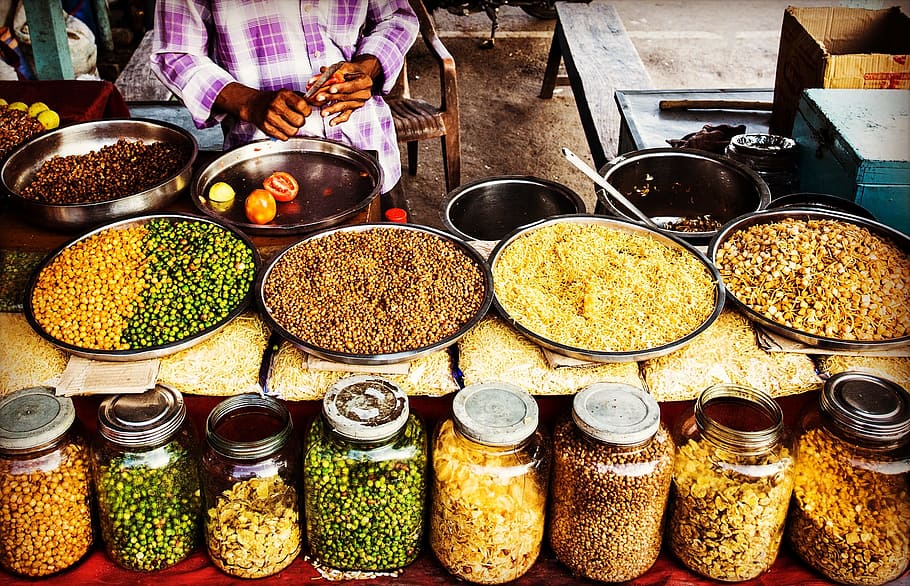 Delicious assortment of Delhi's iconic street food delights, perfect for foodies