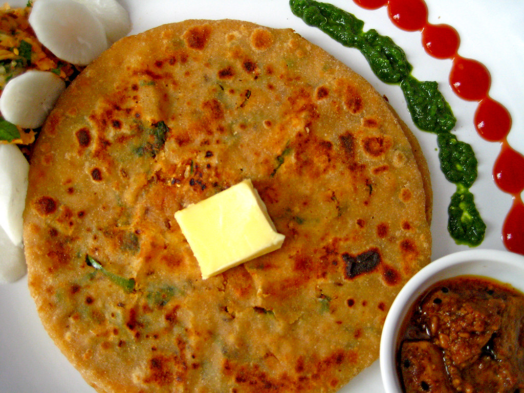 Golden, crispy parathas from Delhi: A traditional Indian flatbread with a twist